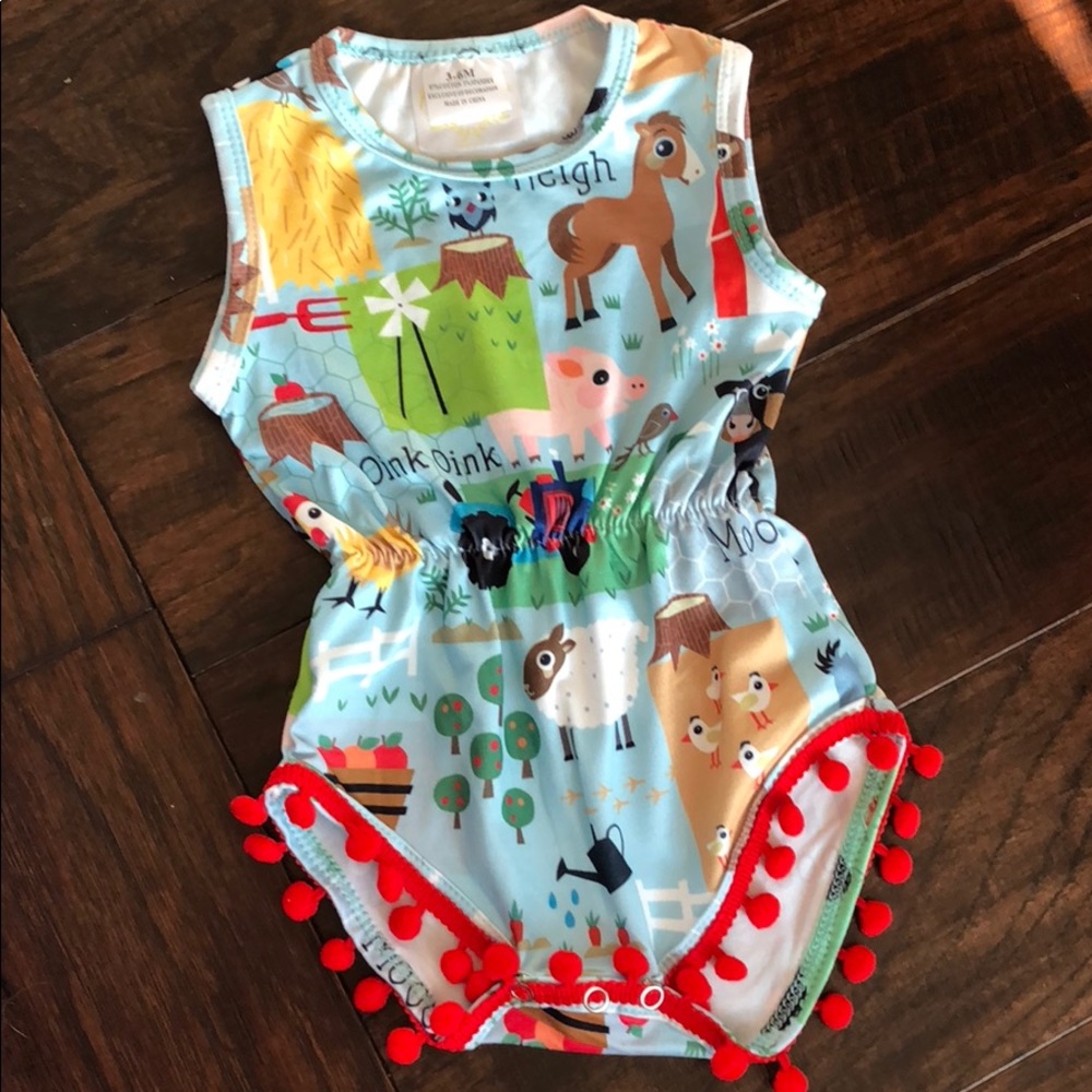 Barnyard Baby Romper